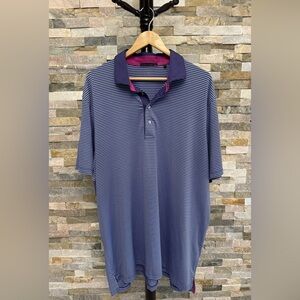 Greyson Polo Shirt Men’s XXL Blue/Purple Stripes Golf Casual Top